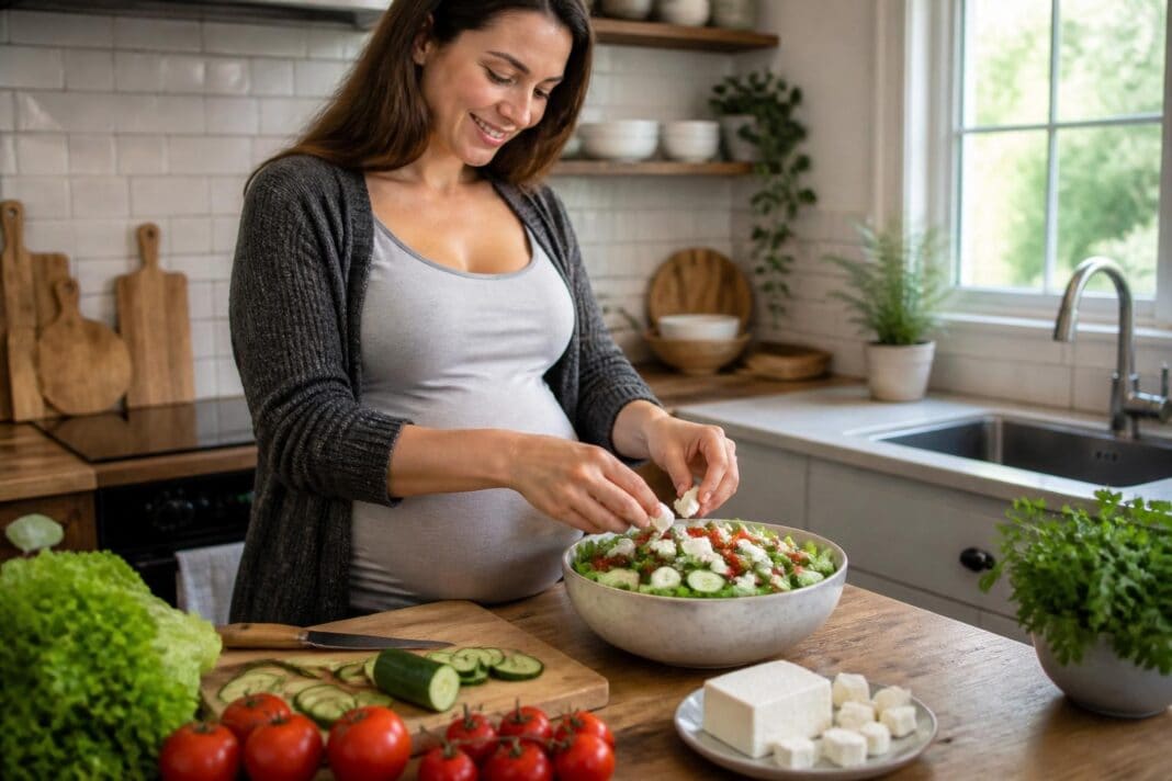 découvrez comment la feta pasteurisée garantit la sécurité alimentaire pendant la grossesse pour protéger la maman et le bébé.