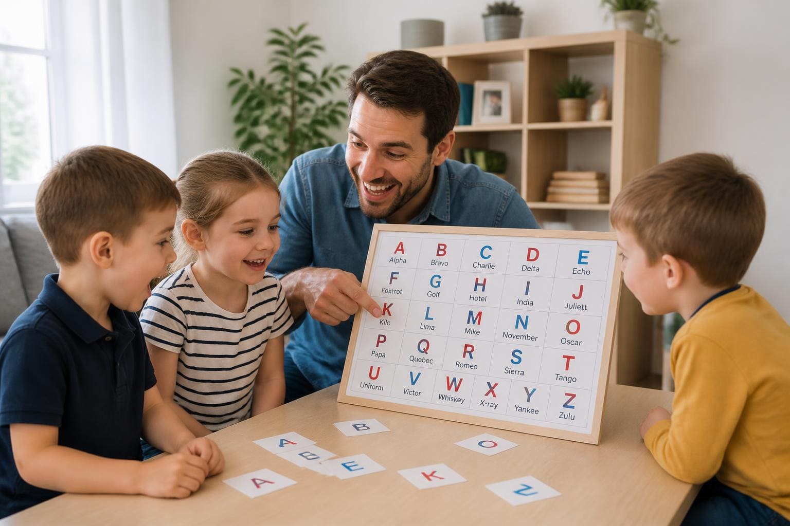 découvrez l'alphabet militaire expliqué simplement pour les tout-petits à travers l'histoire charmante de papa tango charlie, une introduction ludique et éducative.