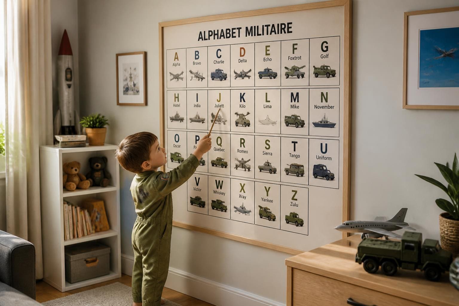 découvrez l'alphabet militaire expliqué simplement aux tout-petits avec 'papa tango charlie', une manière ludique et charmante d'apprendre en s'amusant.