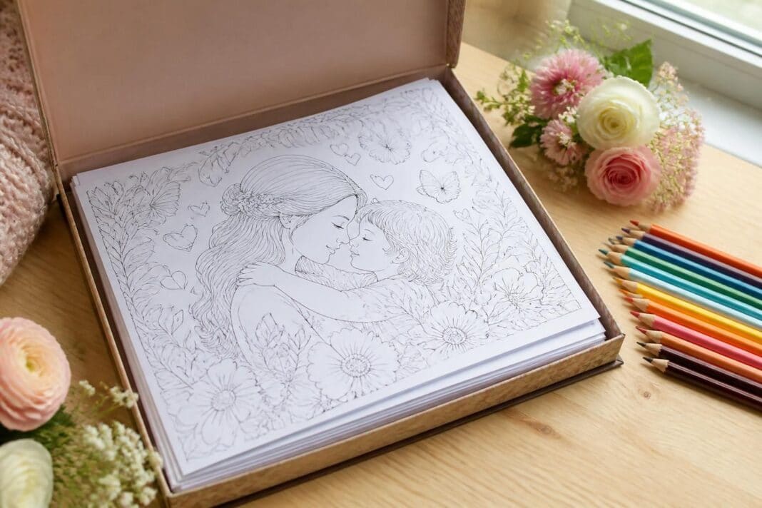découvrez notre coffret spécial fête des mères avec 10 pages de coloriage à imprimer pour offrir un cadeau créatif et personnalisé qui émerveillera maman.