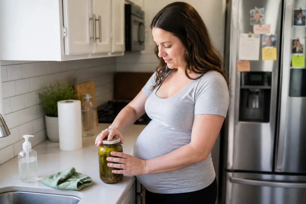 Grossesse : limiter les risques du sel et de l’hygiène liés à la consommation de cornichons