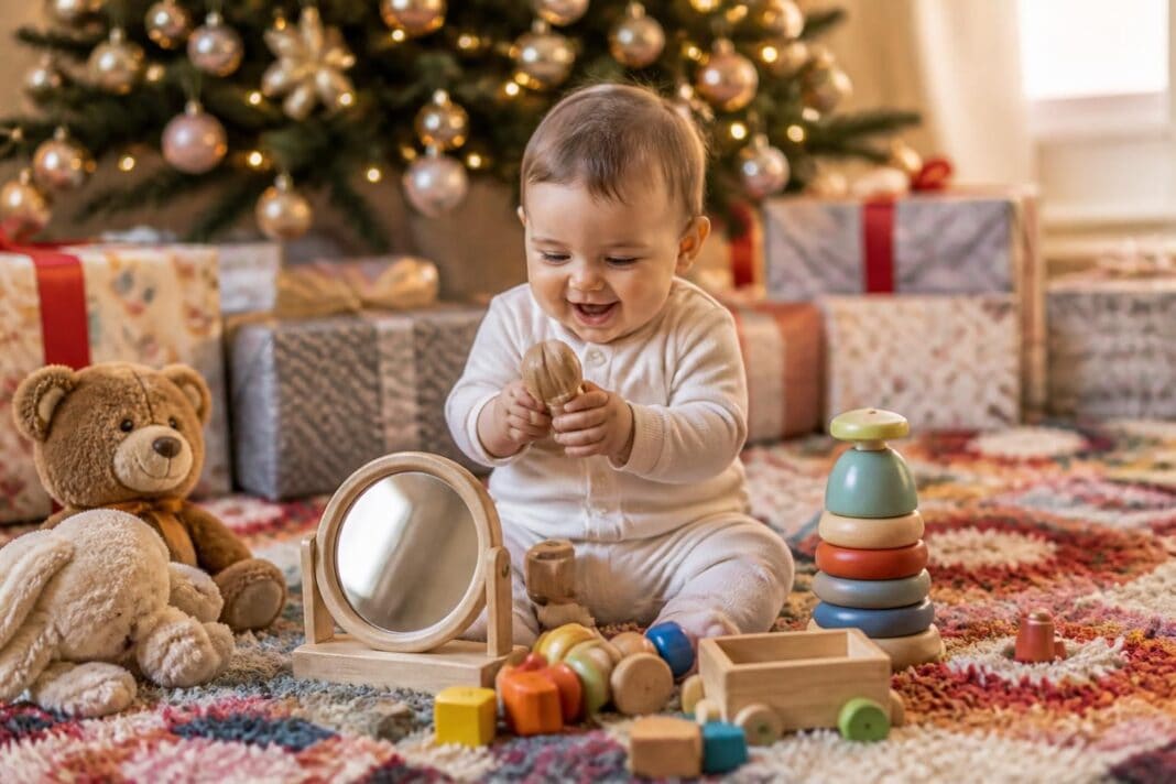 découvrez des idées de cadeaux parfaits pour célébrer le premier noël de bébé tout en stimulant son éveil et son développement dès les premiers mois.