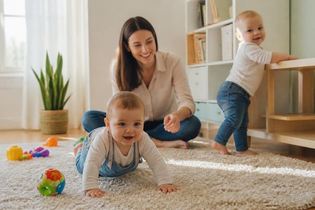 découvrez à quel âge votre bébé commence à ramper et à marcher, et obtenez des conseils pour accompagner ses premiers pas en toute confiance.