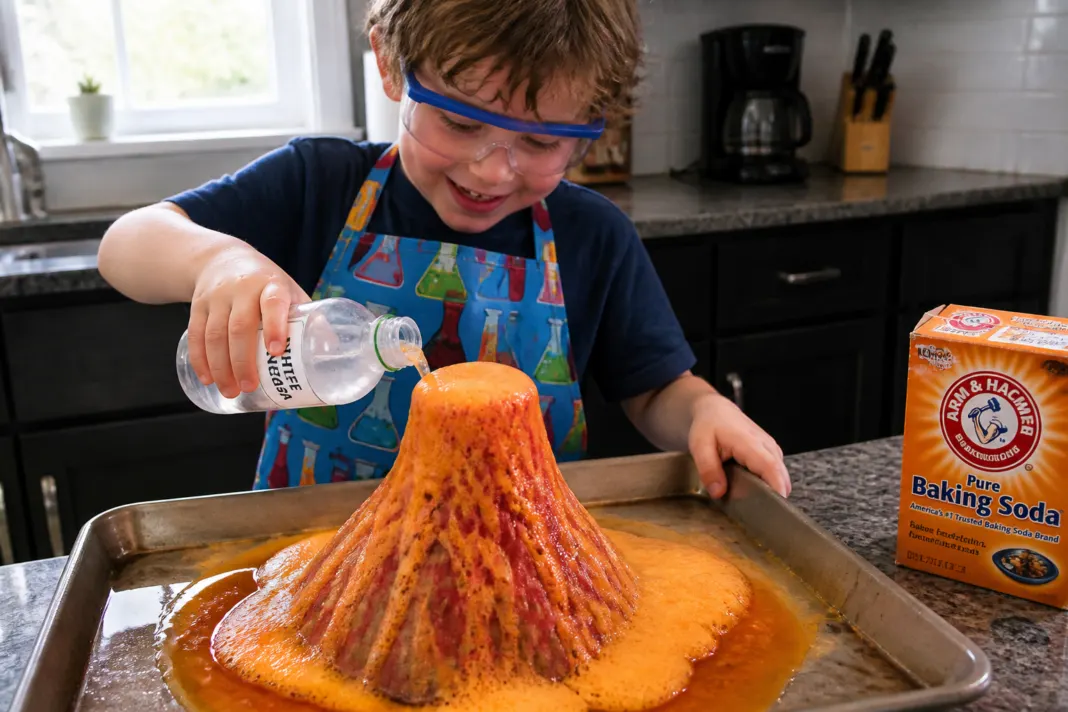 "Anniversaire enfant thème science : expériences faciles et sans danger à faire à la maison"