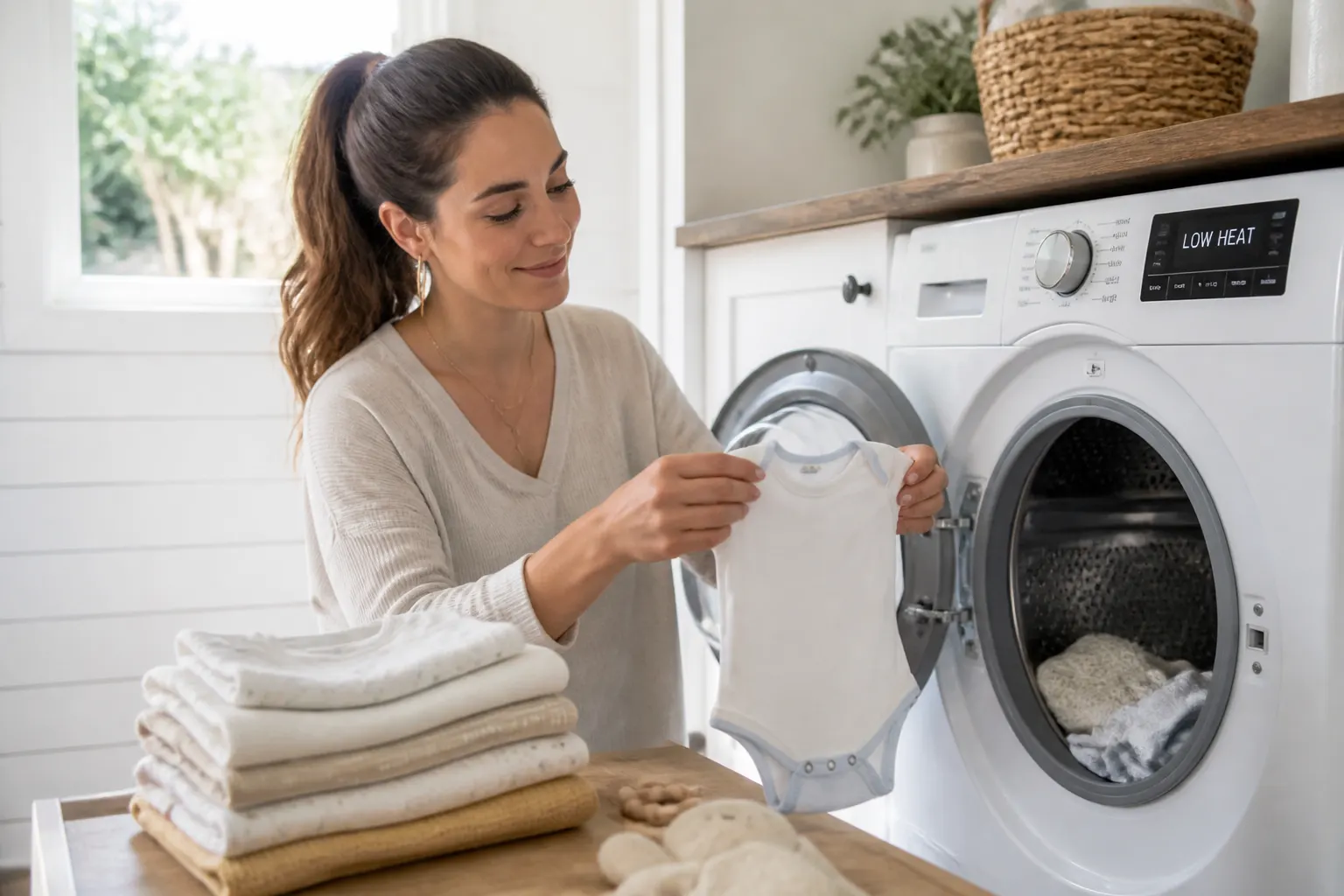 Sécher le linge de bébé rapidement : le sèche-linge est-il sûr ?